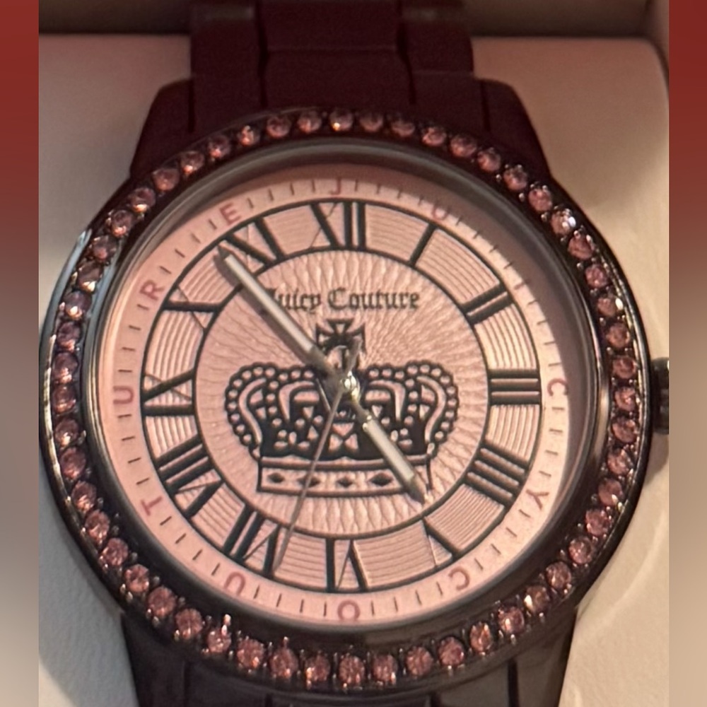 Juicy Couture Pink and Black Luxury Watch - Picture 3 of 6